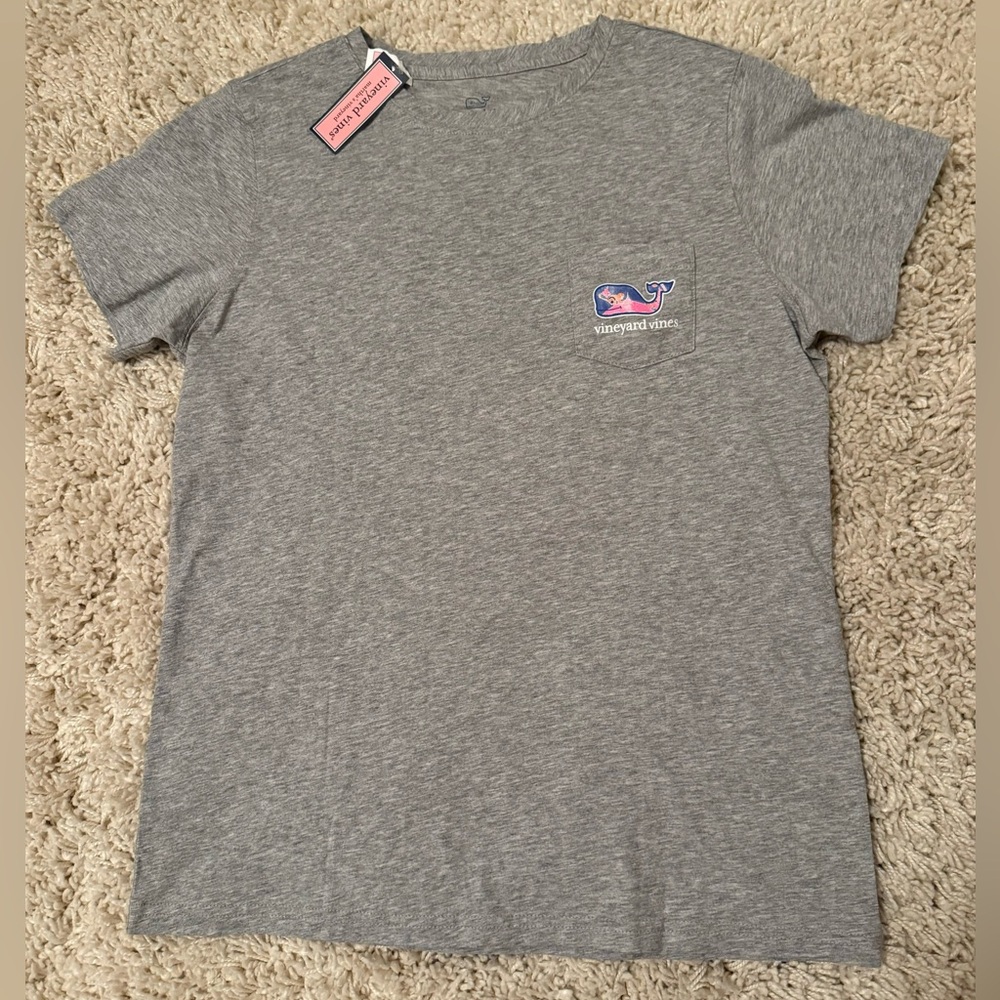 Vineyard Vines Heather Gray Tee - Women’s Small NWT